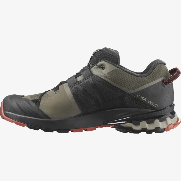 Tenis Para Trail Running Salomon Xa Wild Hombre Negros Verde Oliva | MX OBHV082